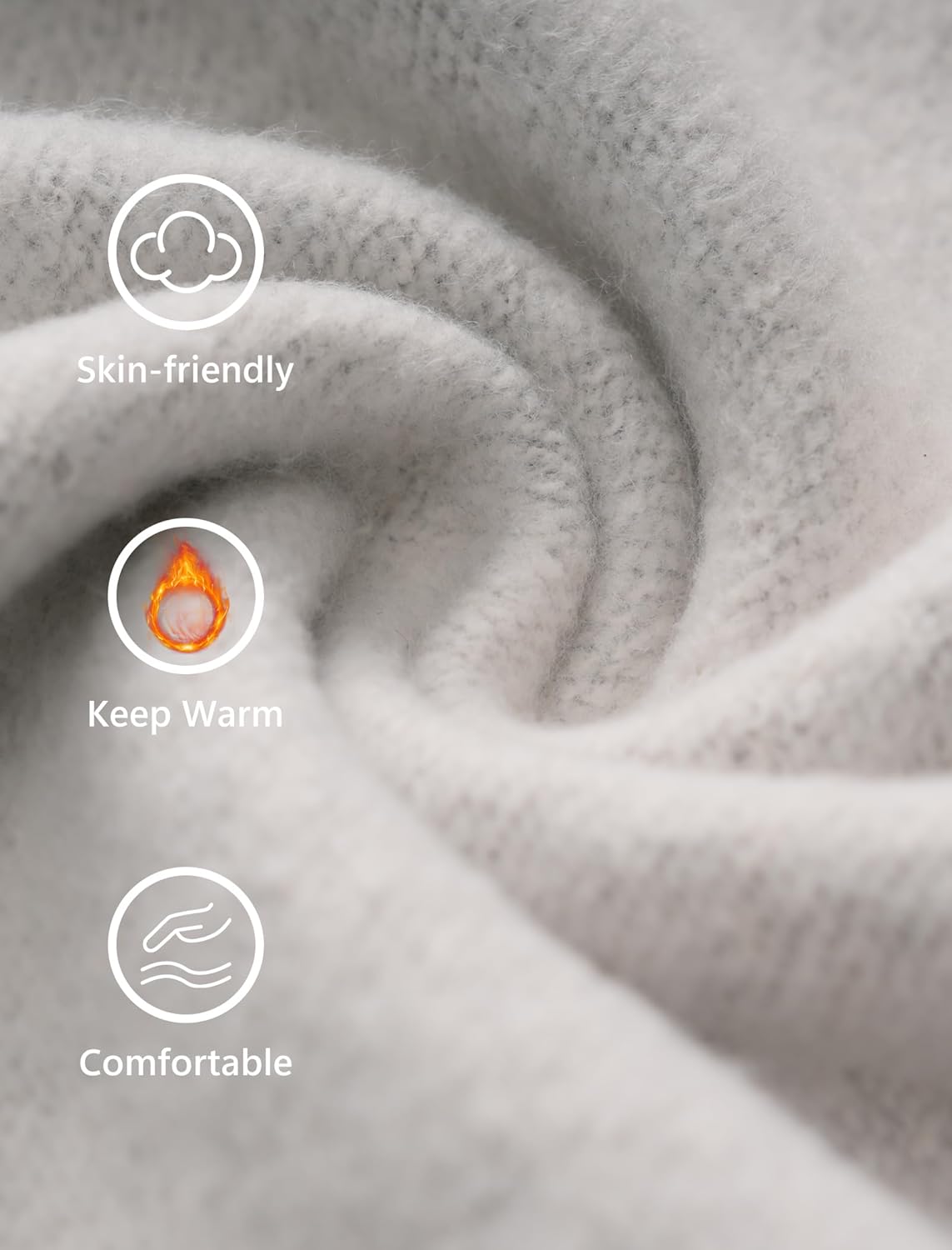 Womens Mock Neck Sweatshirts Fleece Cropped Oversized Sweatshirt Pullover Casual Long Sleeve Hoodies Tops - Image 5