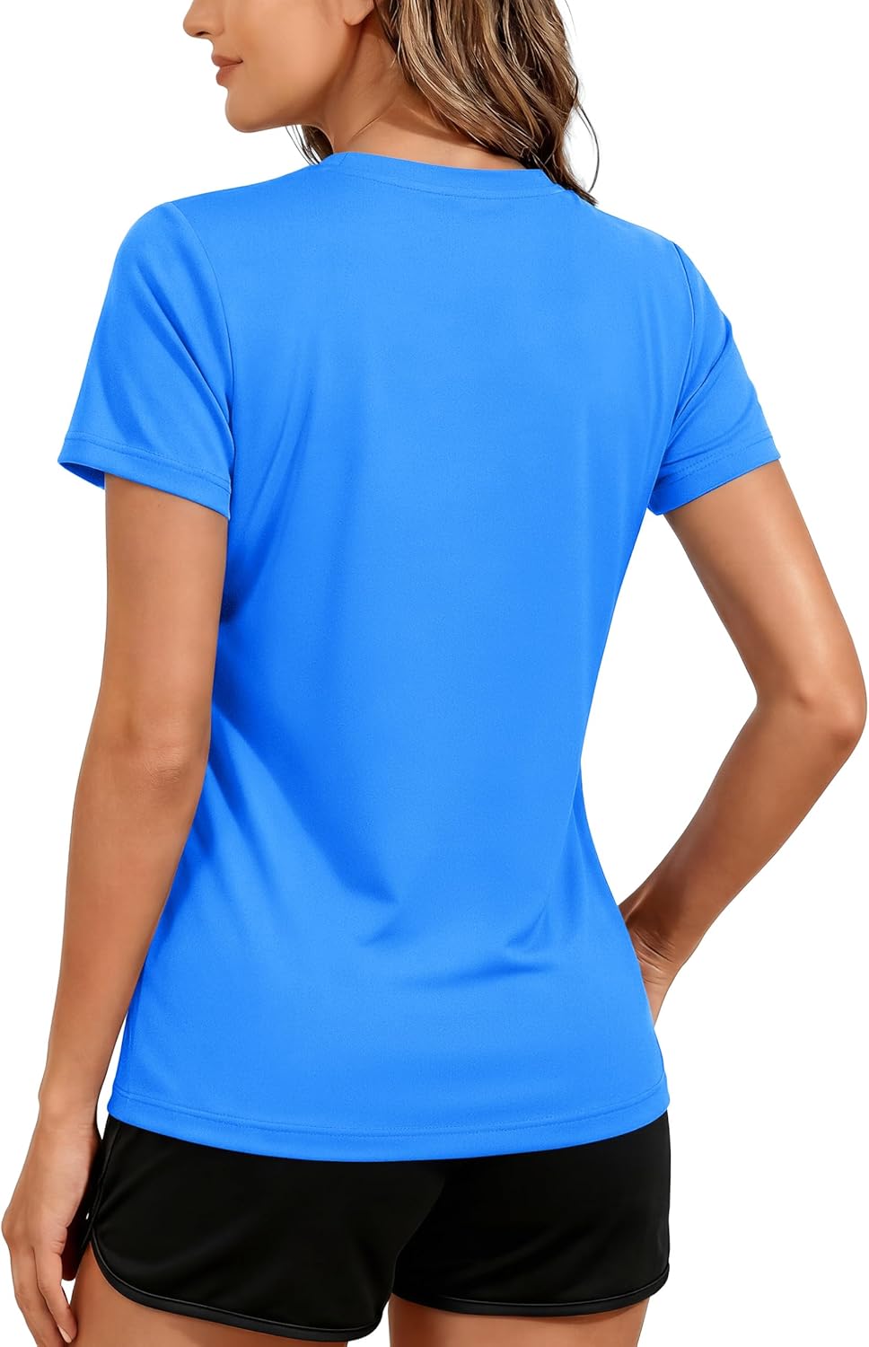 TACVASEN Women's Short Sleeve Workout Shirts UPF 50+ Sun Protection Quick Dry Athletic Tops for Running Gym Tee - Image 2