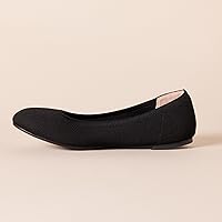 Vista 2 de Tienda Essentials - Zapatos planos tipo ballet de tejido de punto para mujer