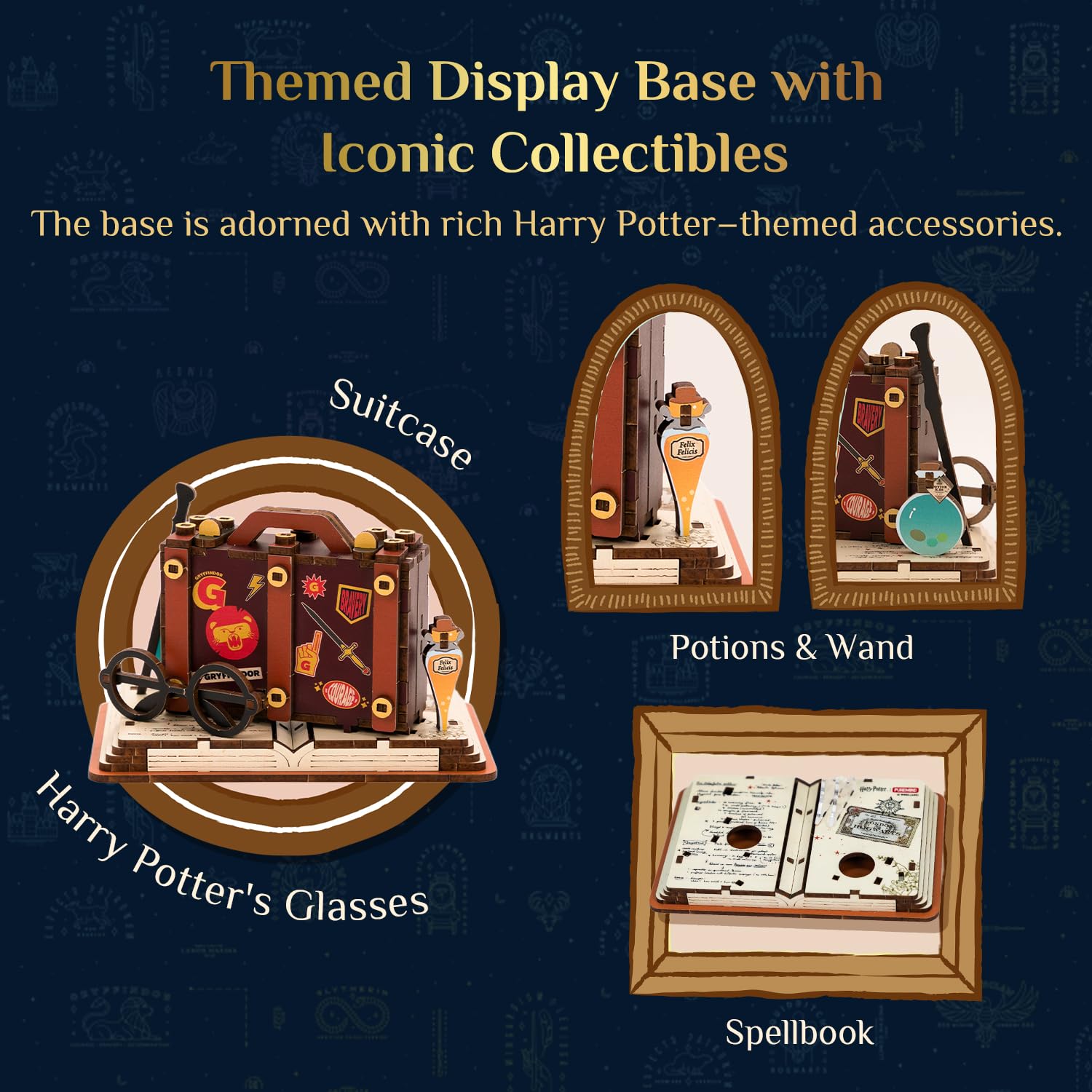PUREMIND Harry Potter Edvige Puzzle 3D in Legno per Adulti - Gufo Magico Ufficiale con Ali Mobili e Testa Girevole - Kit Modello in Legno Fai-da-te Regalo per Fan e Decorazione Casa