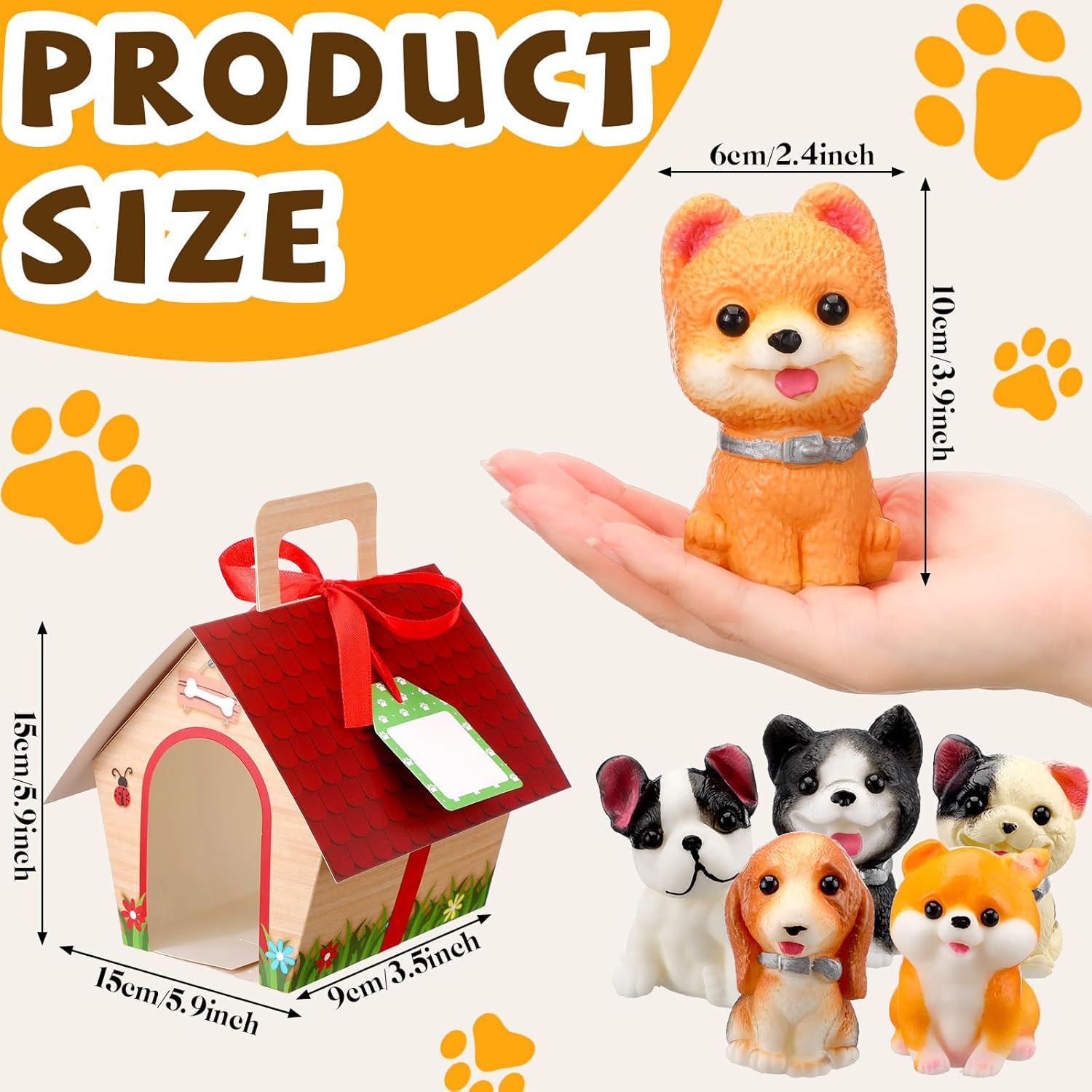 12 Pcs Christmas Squeeze Dogs Cute Stress Balls for Adults Sensory Stress for Puppy Favors Lovers Christmas Party Gifts