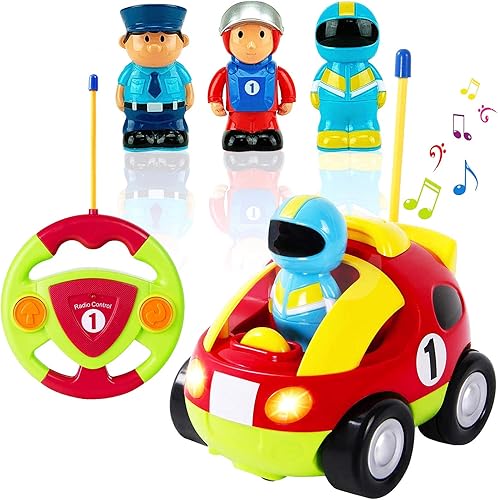 Miniatura 1 de Liberty Imports juguete de auto de carrera a radio control para niños pequeños caricaturas animadas embalaje en inglés