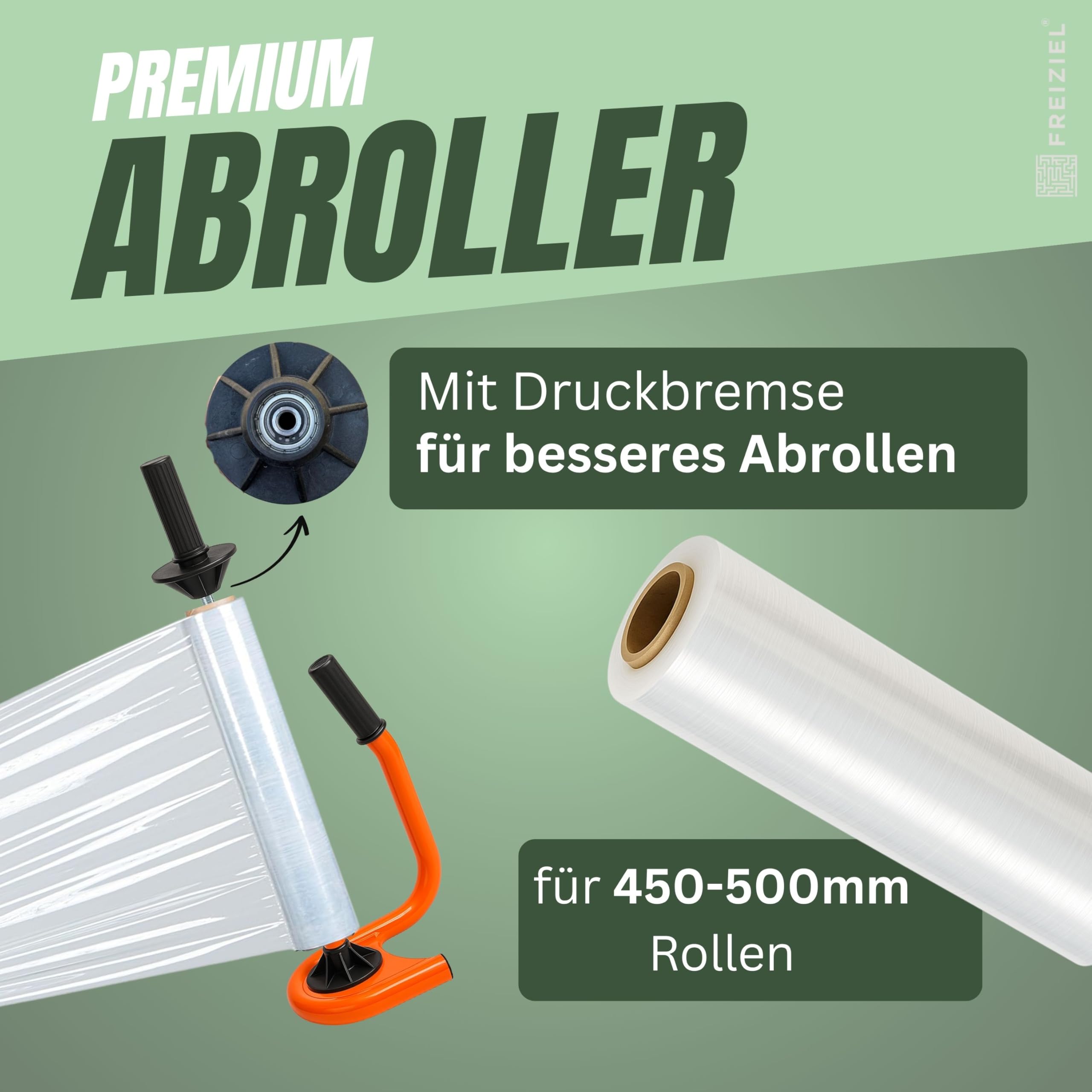 Profi Abroller Premium Orange Stretchfolienspender Abwickler