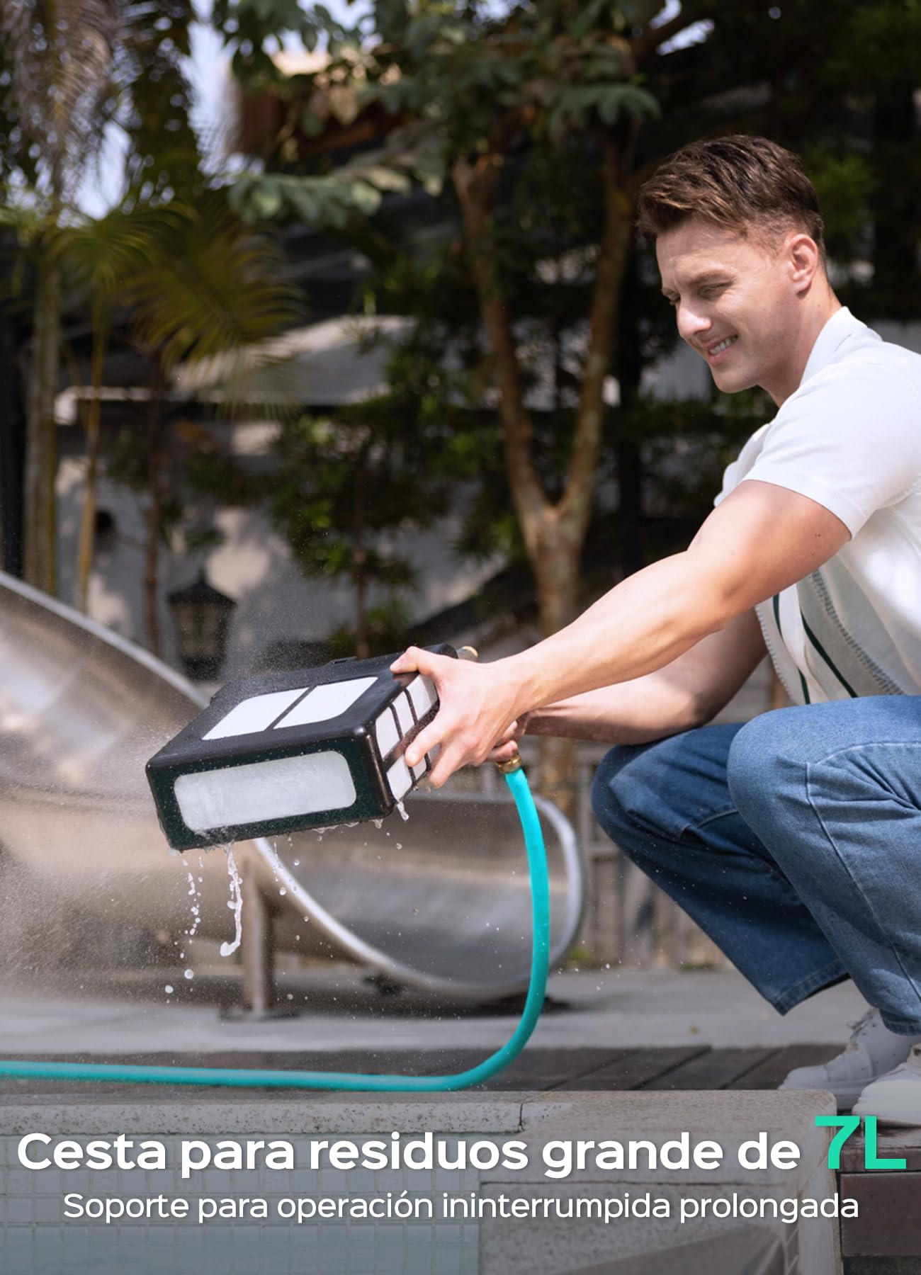 WYBOT F1 Skimmer Piscina con Energía Solar Y Batería, Limpia La Superficie del Agua Automáticamente, App Inteligente, Funciona 24h, para Toda Piscina-Robot Piscina Sin Cables,Verde Oliva