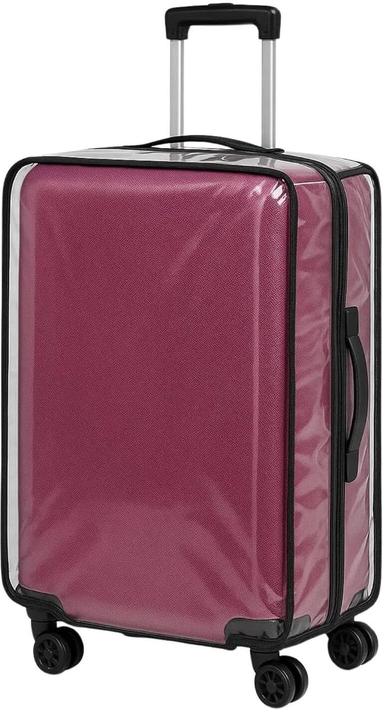 premium printed polyester luggage cover for trolley bags stretchable suitcase protector for travel and dust protection