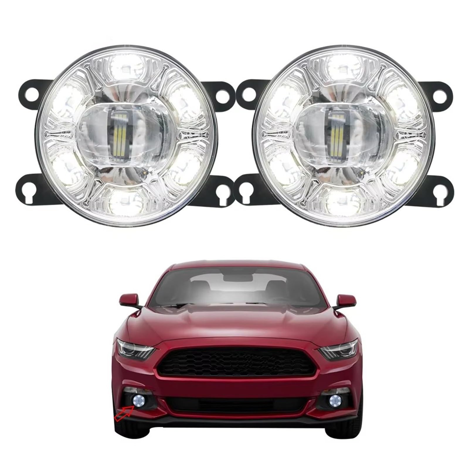 Parachoques Delantero Luz Niebla Para Jmc Para VIGUS Para WORK 2021 2022 Lámpara Circulación Diurna Delantera, Conjunto Luces Antiniebla Led Faros Delanteros Coche