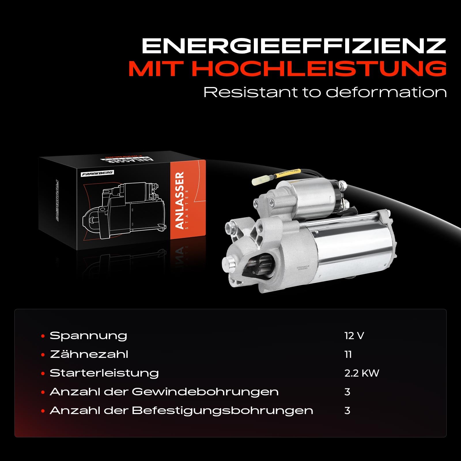 Frankberg Motor de arranque 22 kW 1376305