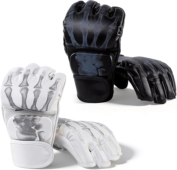 Guantes de Boxeo Sparring Entrenamiento PU Cuero