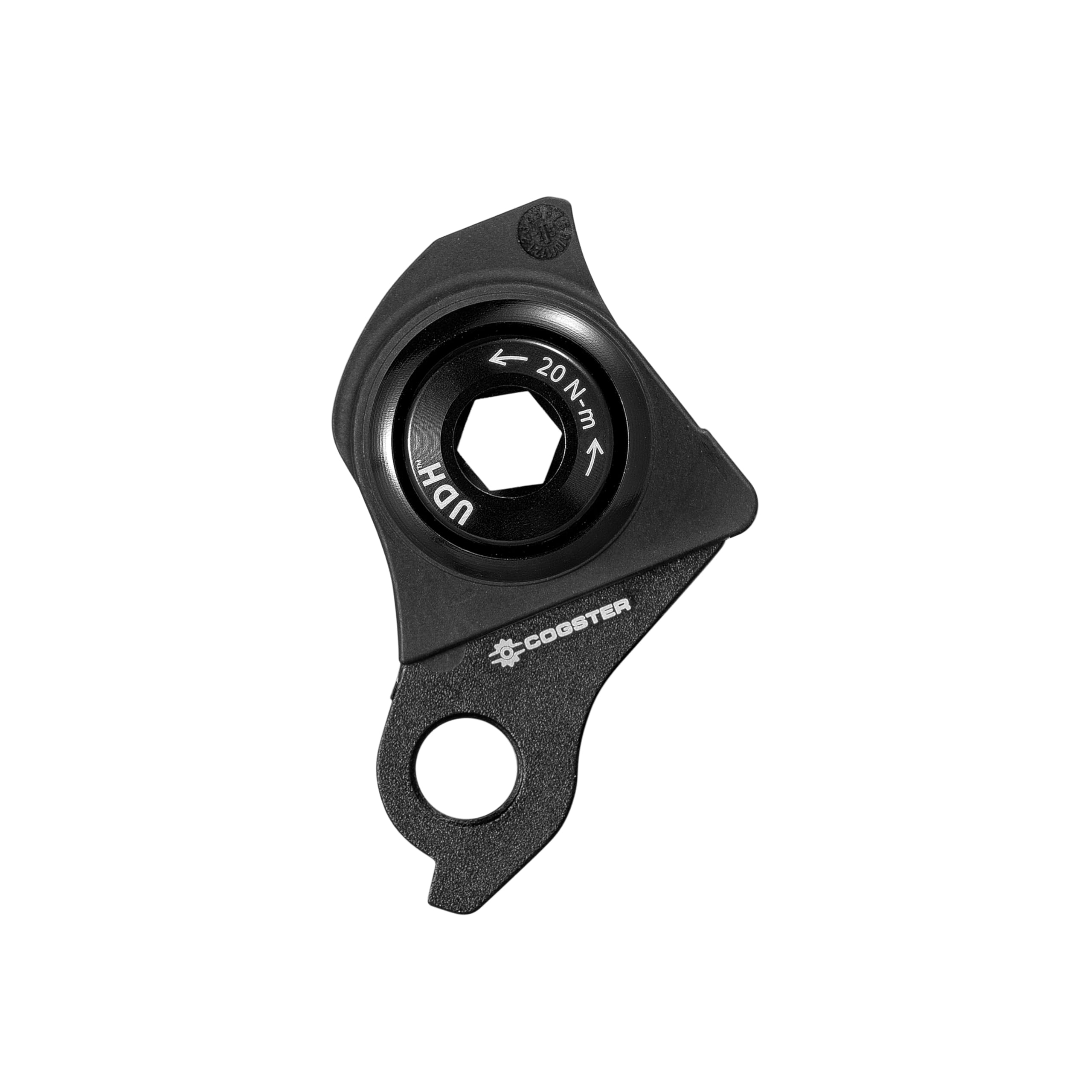 COGSTER Universal Derailleur Hanger (UDH), Compatible with SRAM UDH Standard, Made with Alloy AL6061 and Fiber Reinforced Thermoplastic