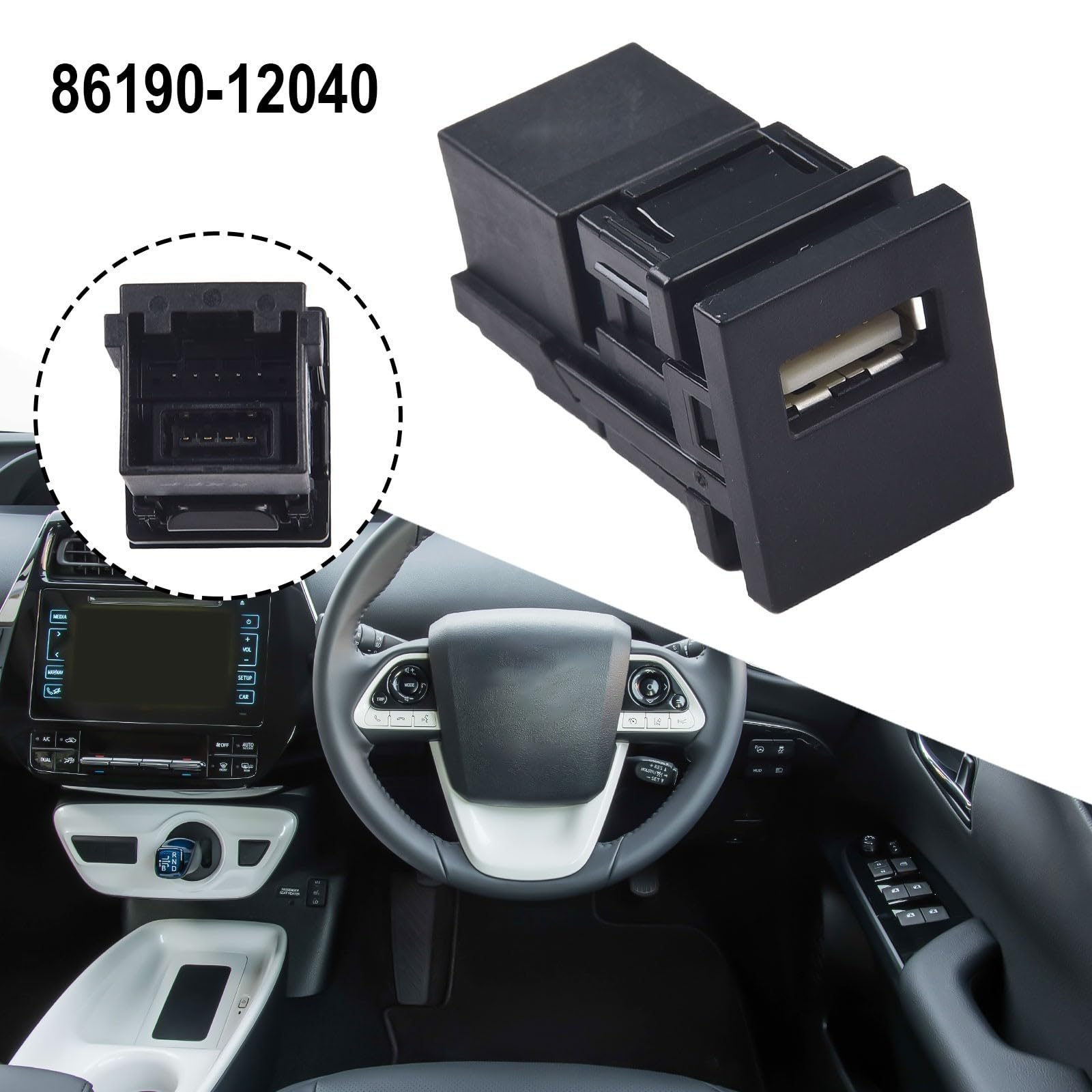 Porta ausiliaria della sostituzione per Toyota facile da usare, parte OEM 86190 12040