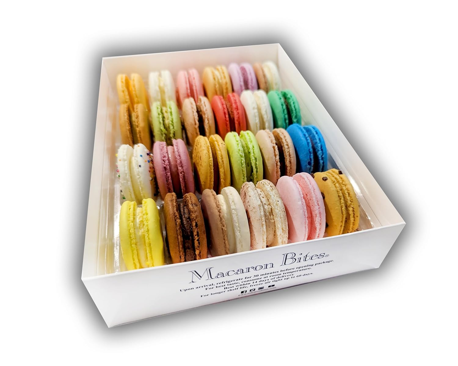 Macarons Assortment Gift Box of 24 French Macarons