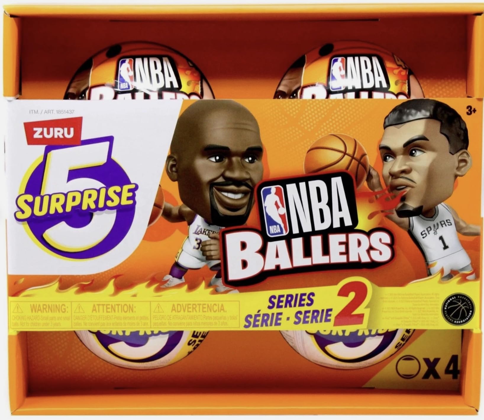 Amazon.com: ZURU 5 Surprise NBA Ballers Series 2 Official