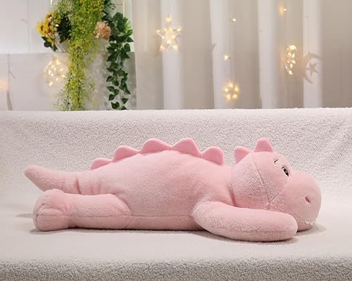 Miniatura 10 de Animales de peluche con peso de dinosaurio de 31 pulgadas, 5 libras, animal de peluche grande con peso, bonita almohada de peluche, regalos de