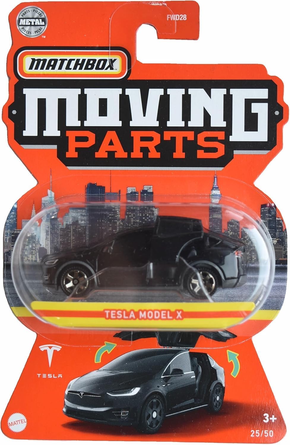 Matchbox Tesla Model X, Moving Parts 25/50