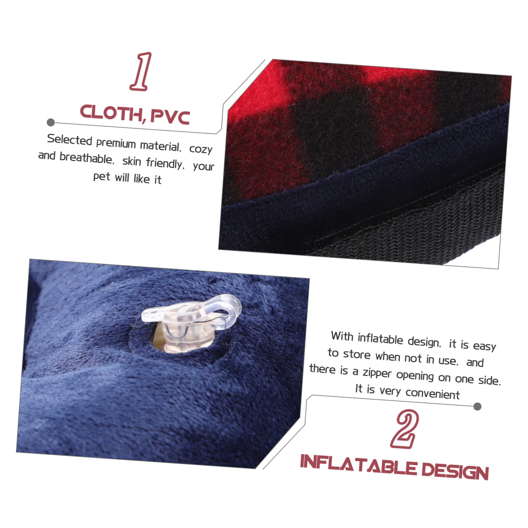 Mipcase 3pezzi Collare Inflabile Per Canino Collare Protettivo Per Cani e Gatti Design Forma Di Donut e Lavabile Comfort Ottimale Per Post-operatoria e Degli Animali Domestici