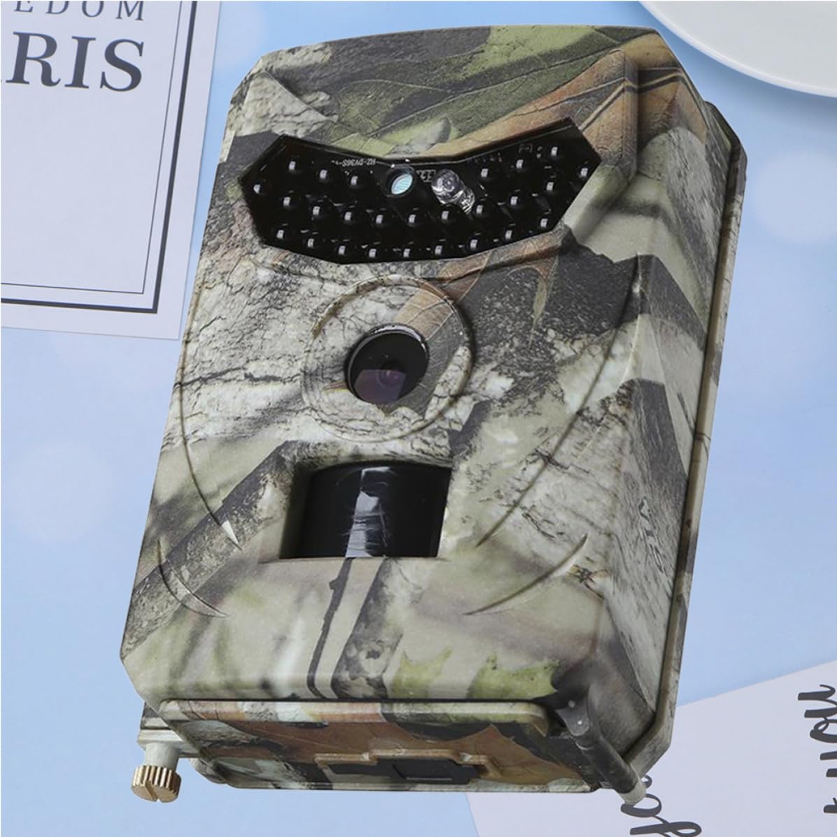 Caméra de Chasse Étanche Ip56 Plastique Solide 26 LED Infrarouges 1080p Vision Nocturne pour Surveillance Faune et Sécurité Extérieure