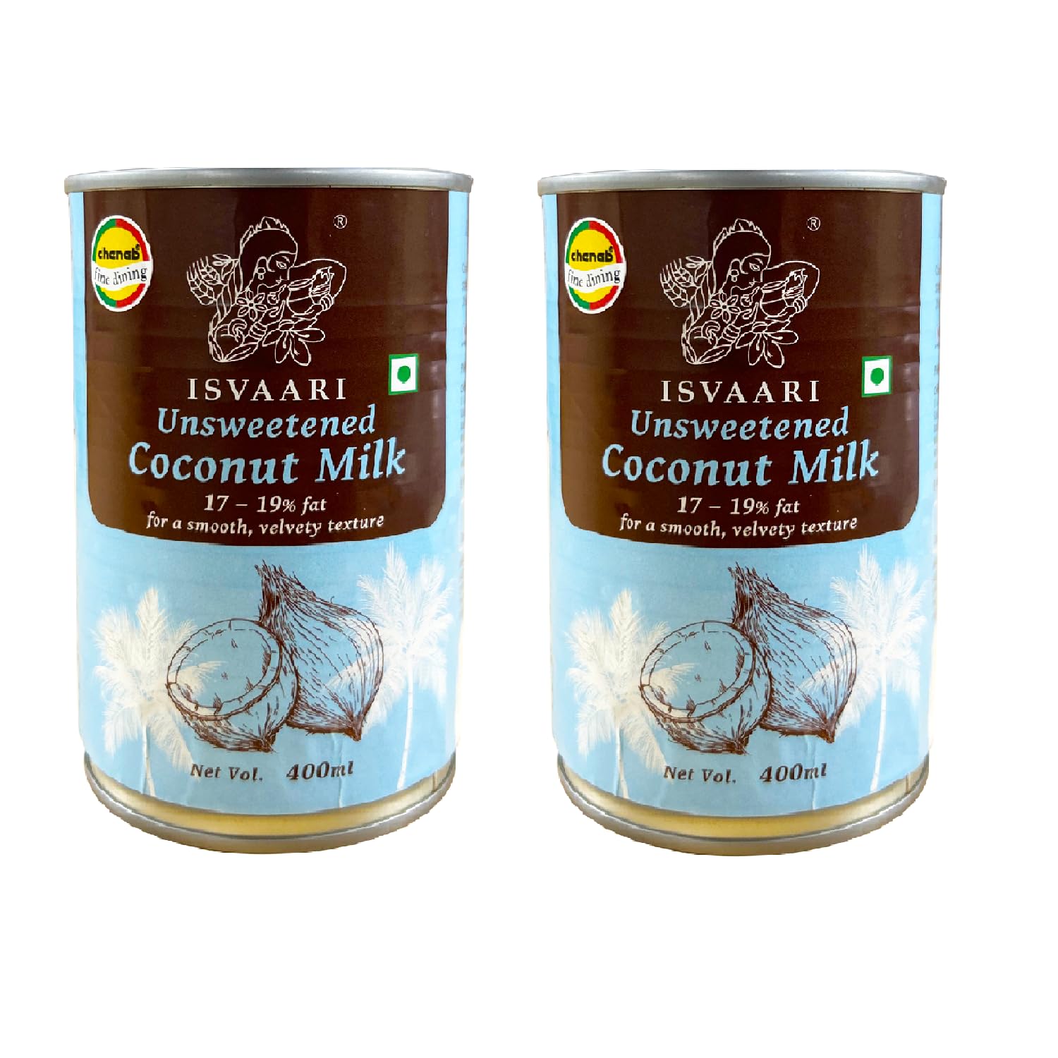 Isvaari Unsweetened Coconut Milk, 400ml | Canned | Pack of 2-image-4