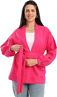 بلوفر كارديجان تينسيل مفتوح من الأمام للنساء من كارينا، عبوة من 1 قطعة