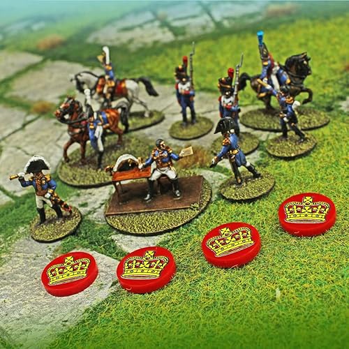 Vista 51 de LITKO Ficha Napoleónica Miniaturas Históricas Wargame Game Pieces Paquete de 10 (francés)