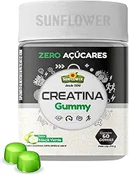 Creatina Gummy | Creatina em Goma Monohidratada 60 un Sabor Maçã Verde – Praticidade e Sabor para Sua Performance - Sunflower