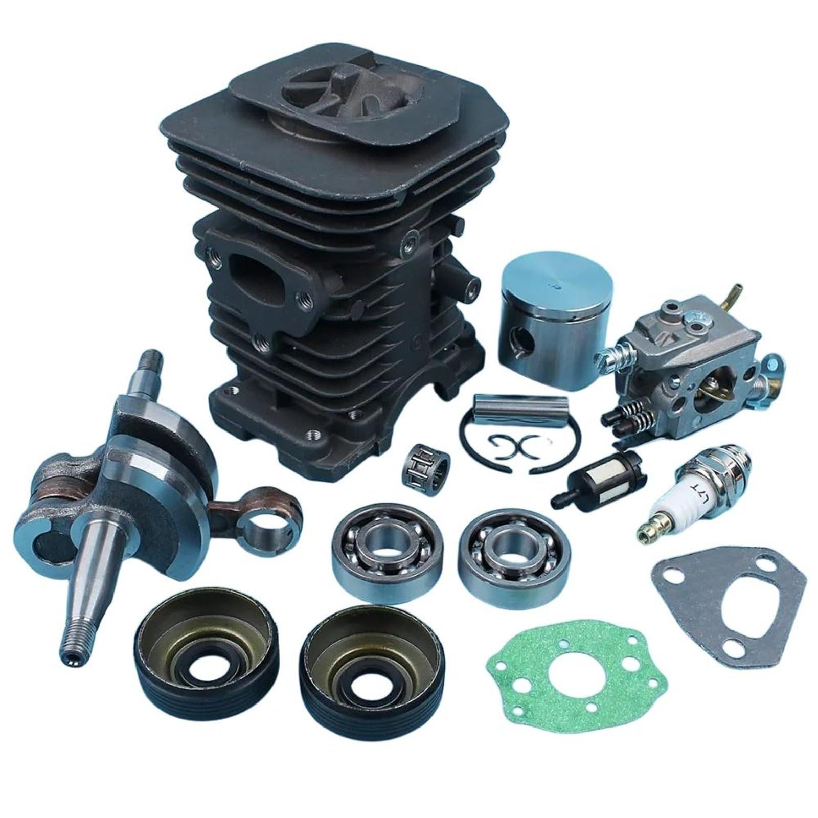 For Hu/sqvarna 136 137 141 142 piezas de motosierra 38mm Nikasil plateado