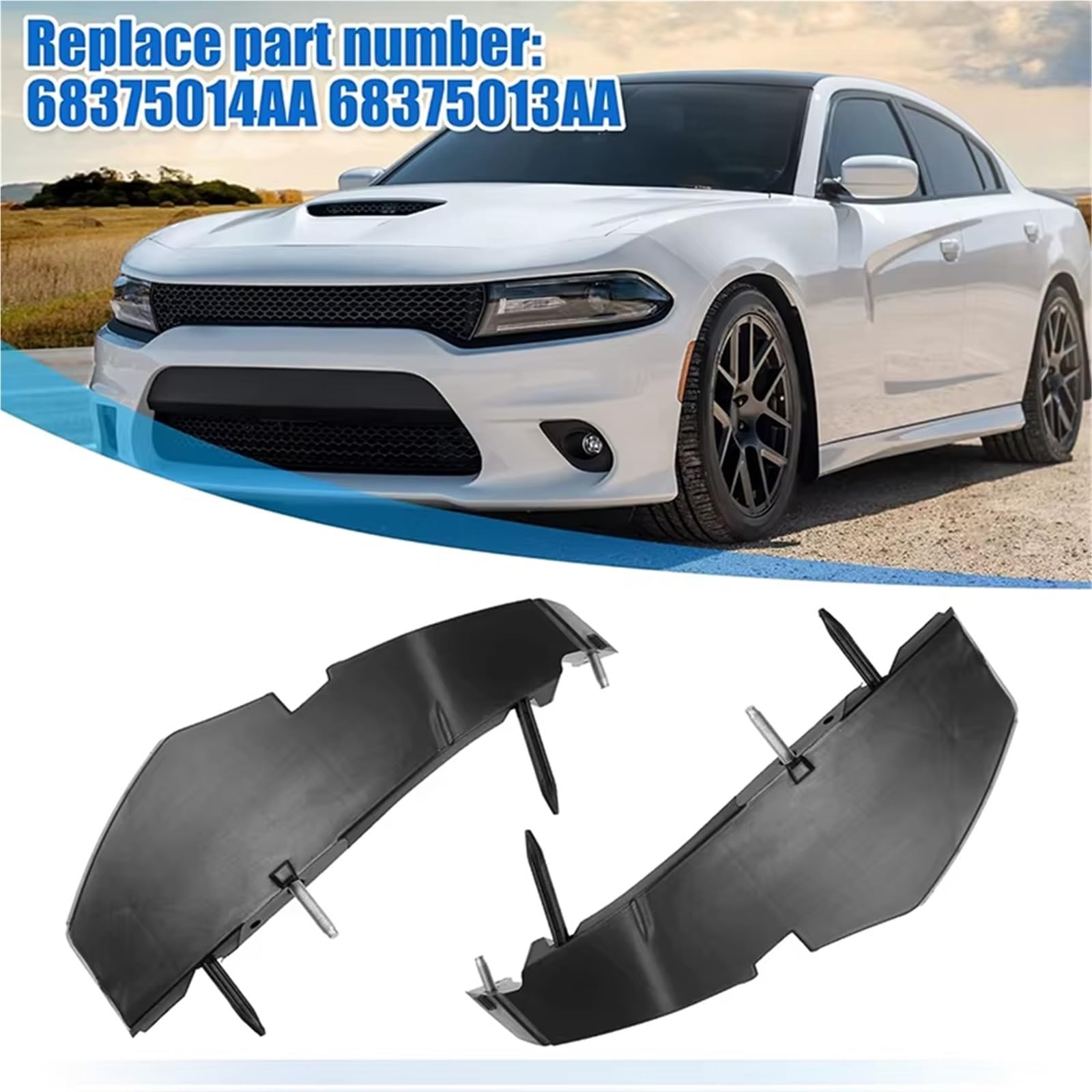 Support De Pare-chocs Voiture Compatible Avec Dodge Pour Challenger 2015 2016 2017 2018 2019 2020 2021 2022 2023 1 Paire De Supports De Pare-chocs De Voiture 68375013AA 68375014AA