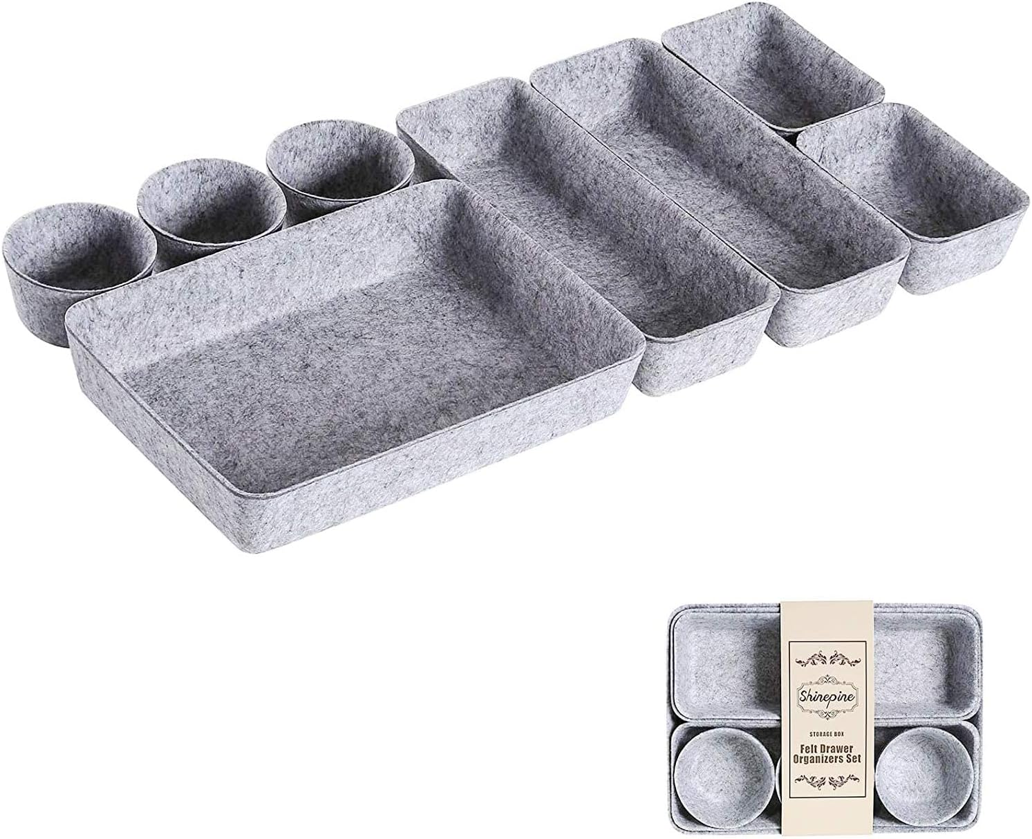 LAJIAKE Schubladen Organizer 8-teilig - Faltbare Aufbewahrungsboxen Für PAX Kleiderschränke