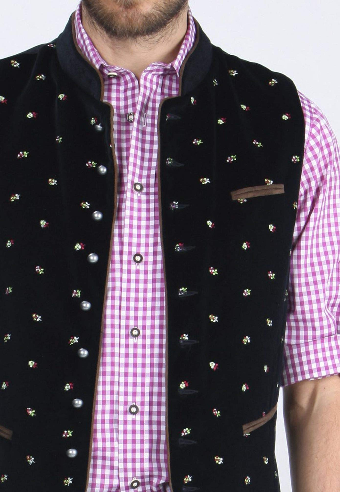 Stockerpoint - Gilet per Abito Tradizionale Tedesco, Manica Corta, Uomo