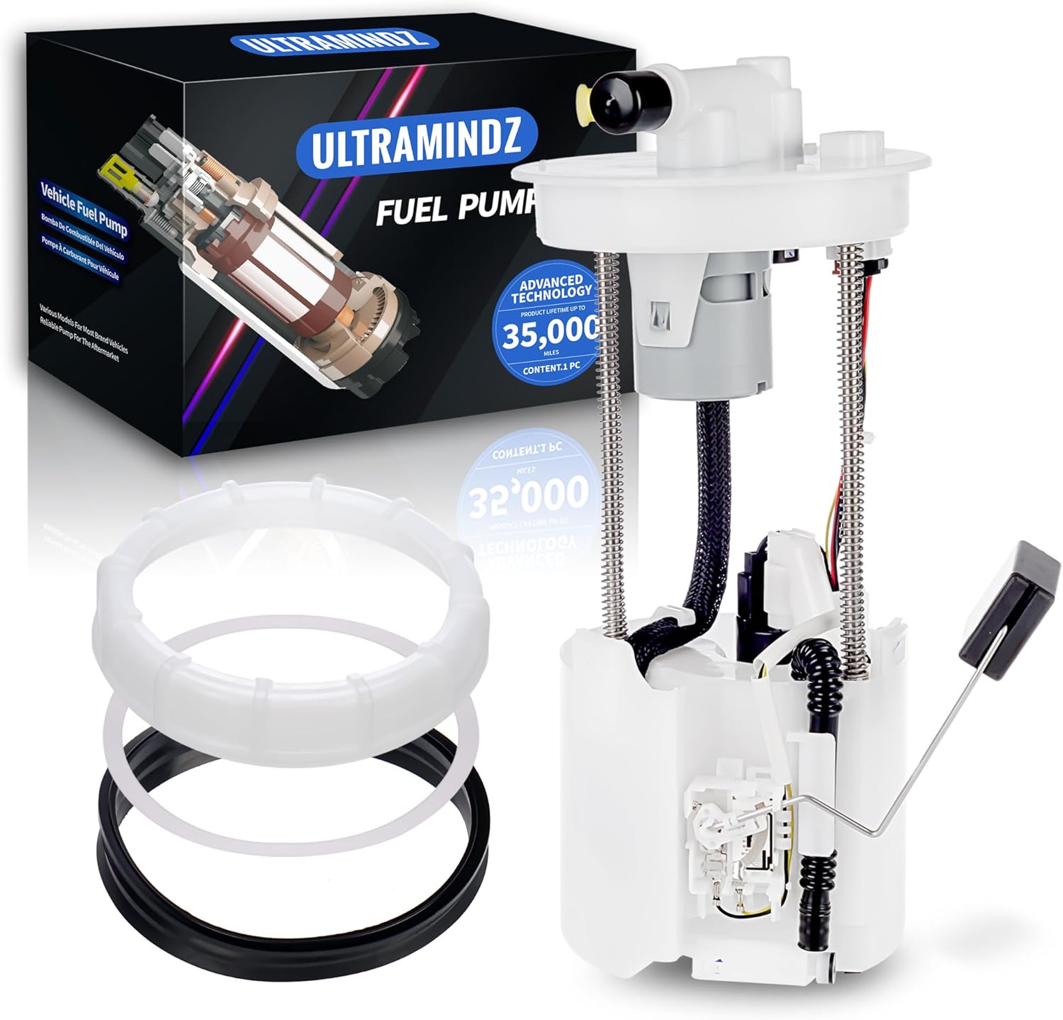 Fuel pump for Honda Civic Hybrid 1.3L L4 2006 2007 2008 2009 2010 2011 Civic Hybrid-L 1.3L L4 2009-2011 Electric/Gas Sedan 17045SNCL01 17045SNCL02 E8836M