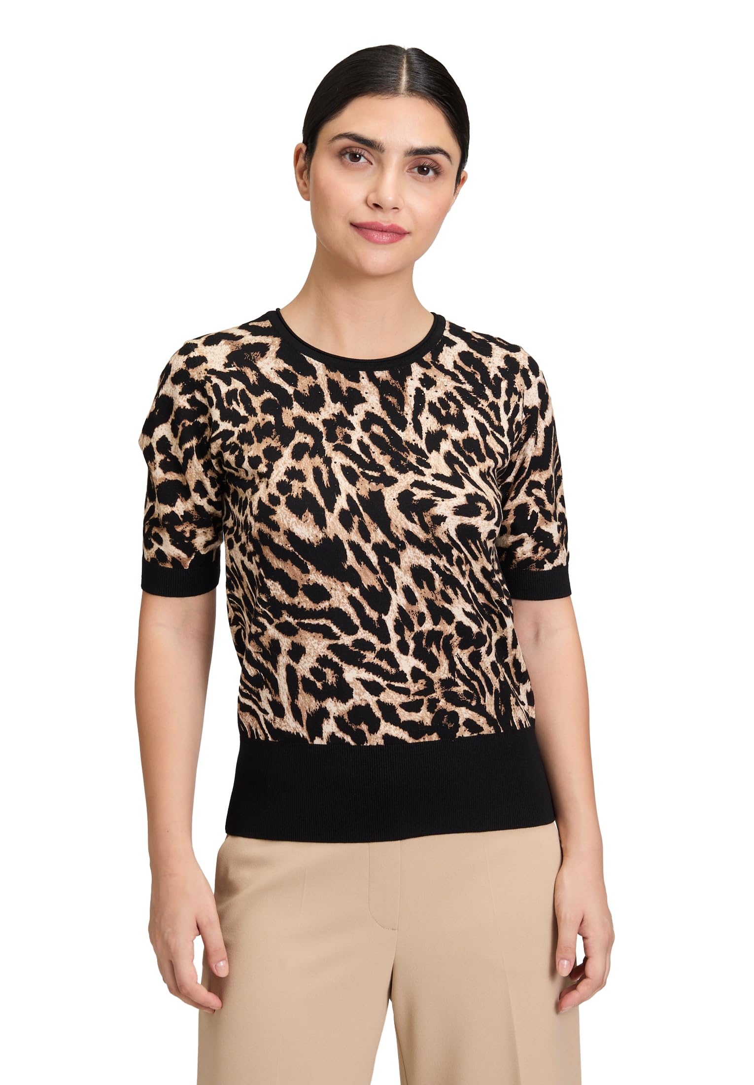 Betty Barclay Damen Feinstrickpullover mit Animalprint