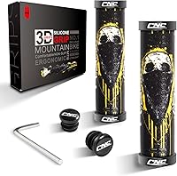 Vista 8 de CNC Empuñaduras de manillar de bicicleta, diseño de empuñaduras de silicona MTB, empuñaduras de gel para bicicleta de montaña/BMX/bicicleta.