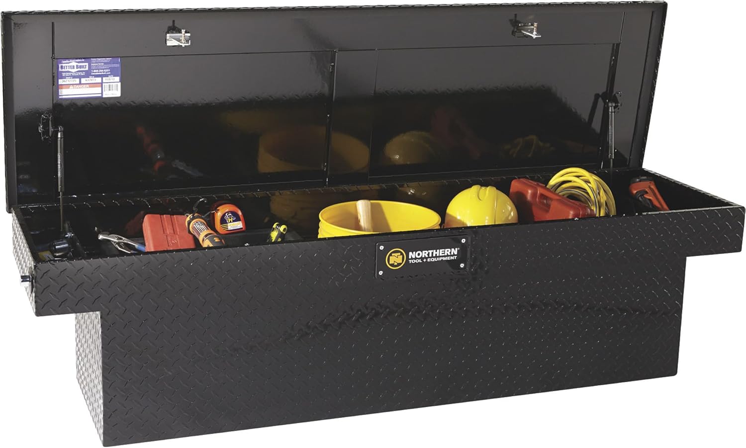 Northern Deep Crossover Truck Box w/Pushbutton Locking Latches Gloss Blk