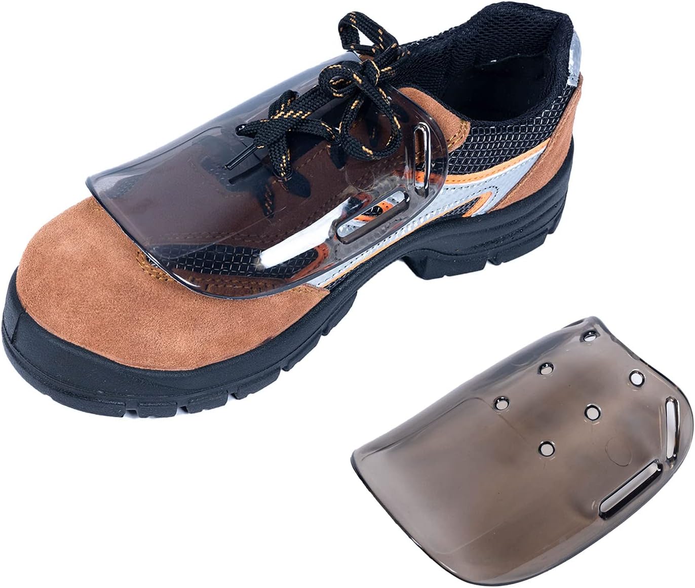 Metatarsal Guards for Work Boots Cover Metatarsal | Safety Footwear Work Boot Toe Protectors Attachment | Universal Size Metatarsal Guard for Most Safety Shoes and Boots with Laces (5 pairs)