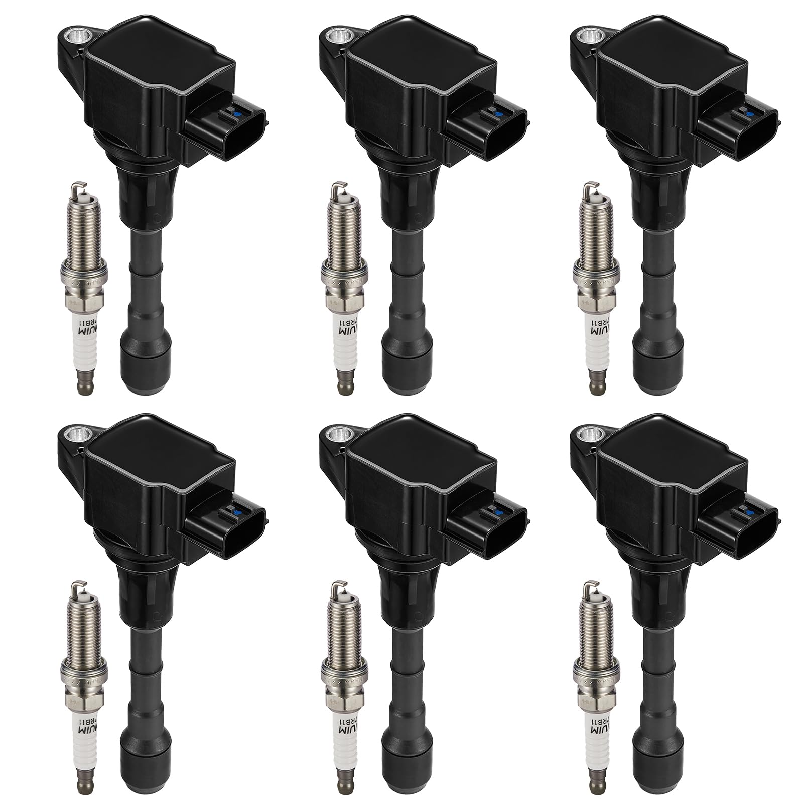 6 Ignition Coils &amp; 6 Spark Plugs UF550 1406 for Nissan for Infiniti