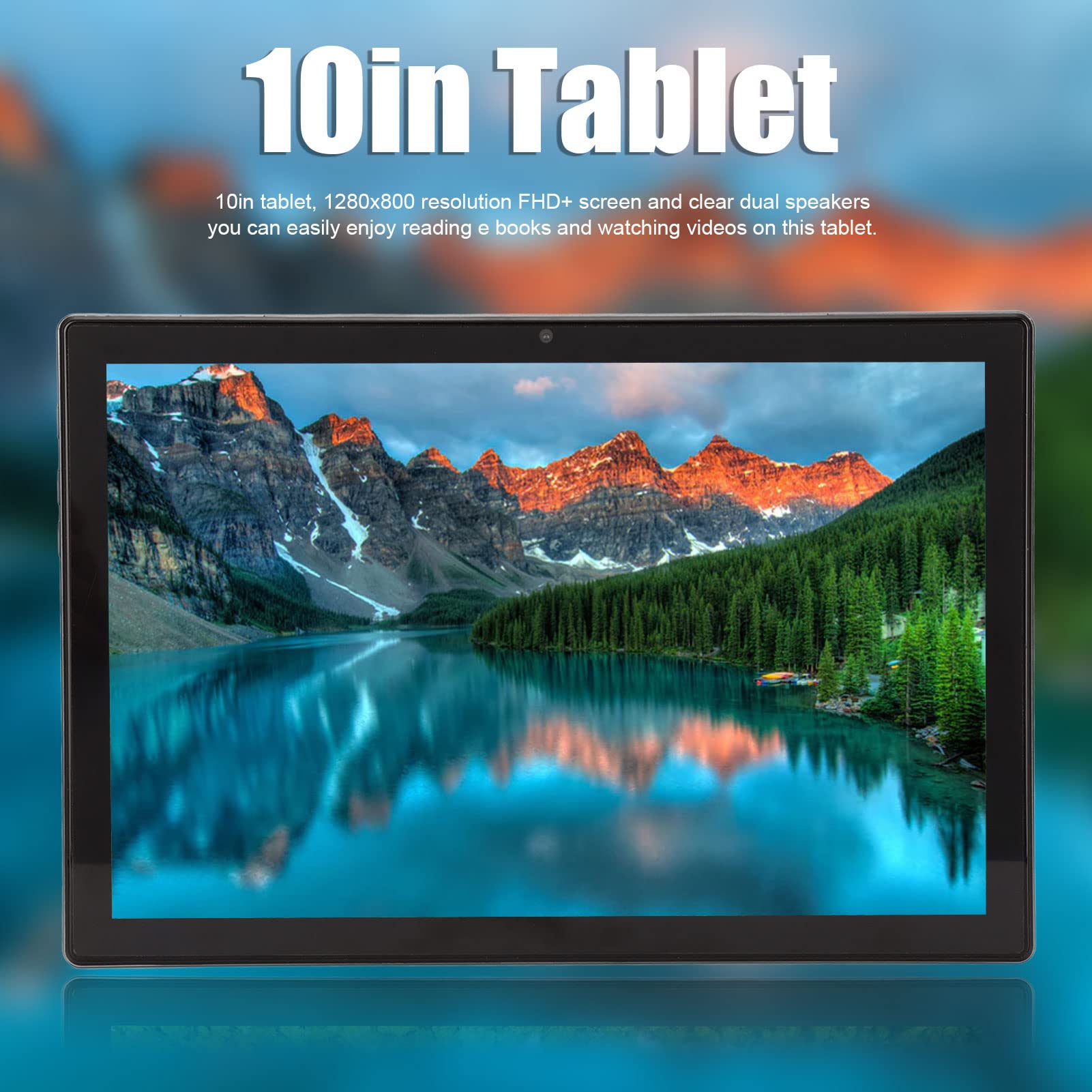 10-calowy tablet dla dzieci, pamięć 128 GB, ekran o rozdzielczości 1280 x 800, obsługa połączeń sieciowych 4G Dual SIM Dual Standby, przenośny tablet Port ładowania USB C dla studentów(Silver Gray)