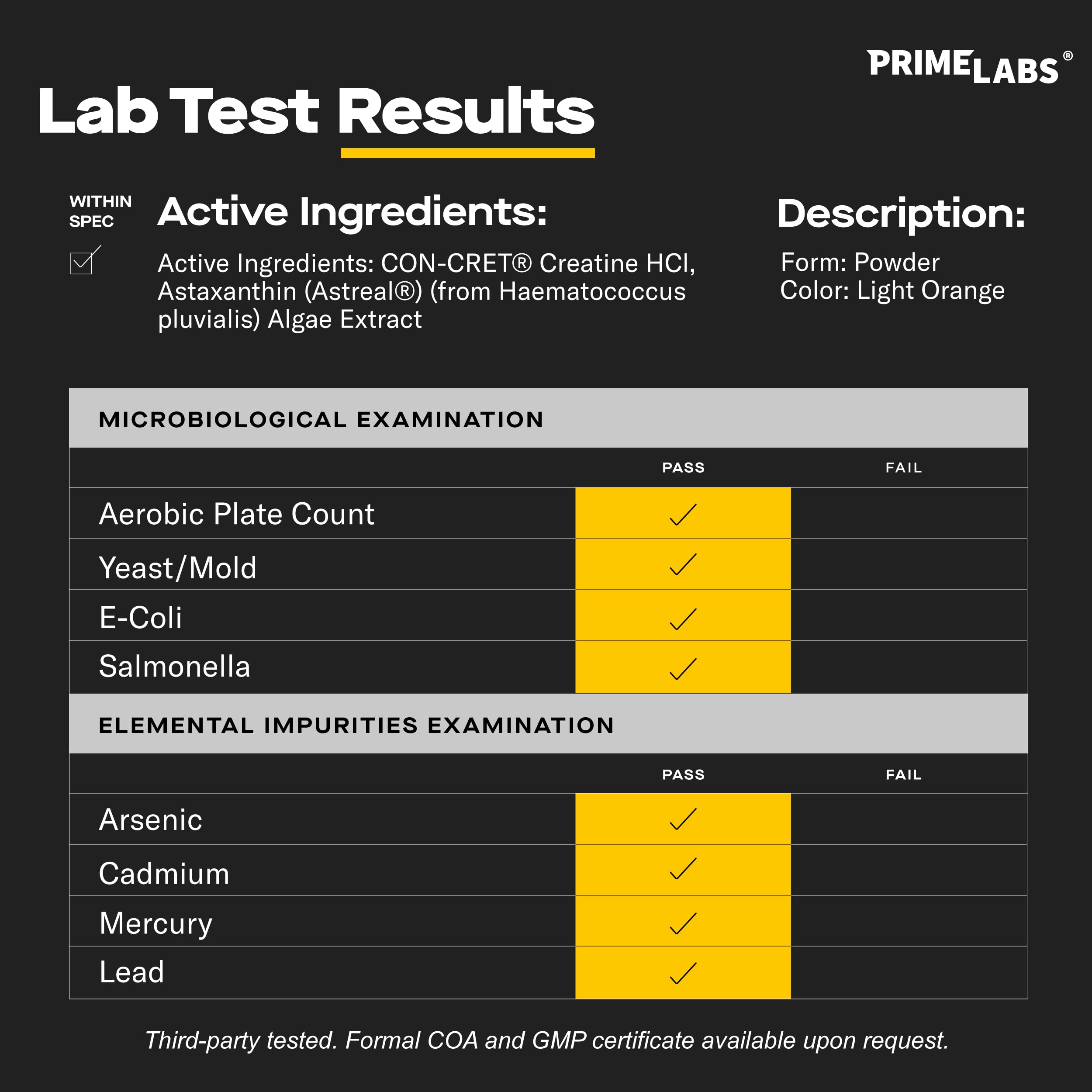 Prime Labs Creatine HCl Powder with AstaReal Astaxanthin — Amazon image 7