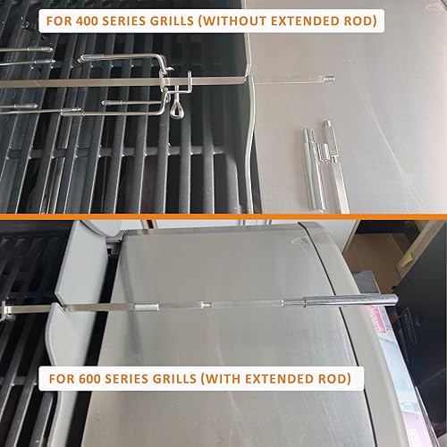 Miniatura 5 de onlyfire Kit de asador de acero inoxidable para parrillas de gas Weber Genesis II y Genesis II LX de 4 y 6 quemadores, no apto para parrillas