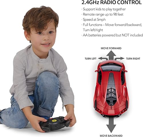 Vista 3 de RASTAR Coche RC Lamborghini Sián FKP 37 1/14 Coche De Control Remoto, Lamborghini RC Juguete para Niños - ROJO