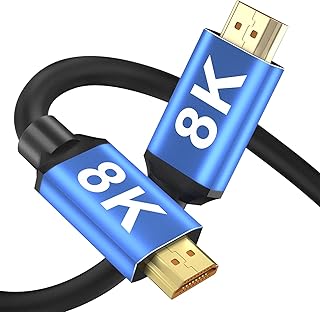 8K HDMI 2.1 Kabel 3M, 8K@60Hz 4K@120Hz, weton 7680 x 4320 Dolby Vision & Atmos 48Gbps Ethernet 3D HDTV Dynamic HDR 10 eARC...