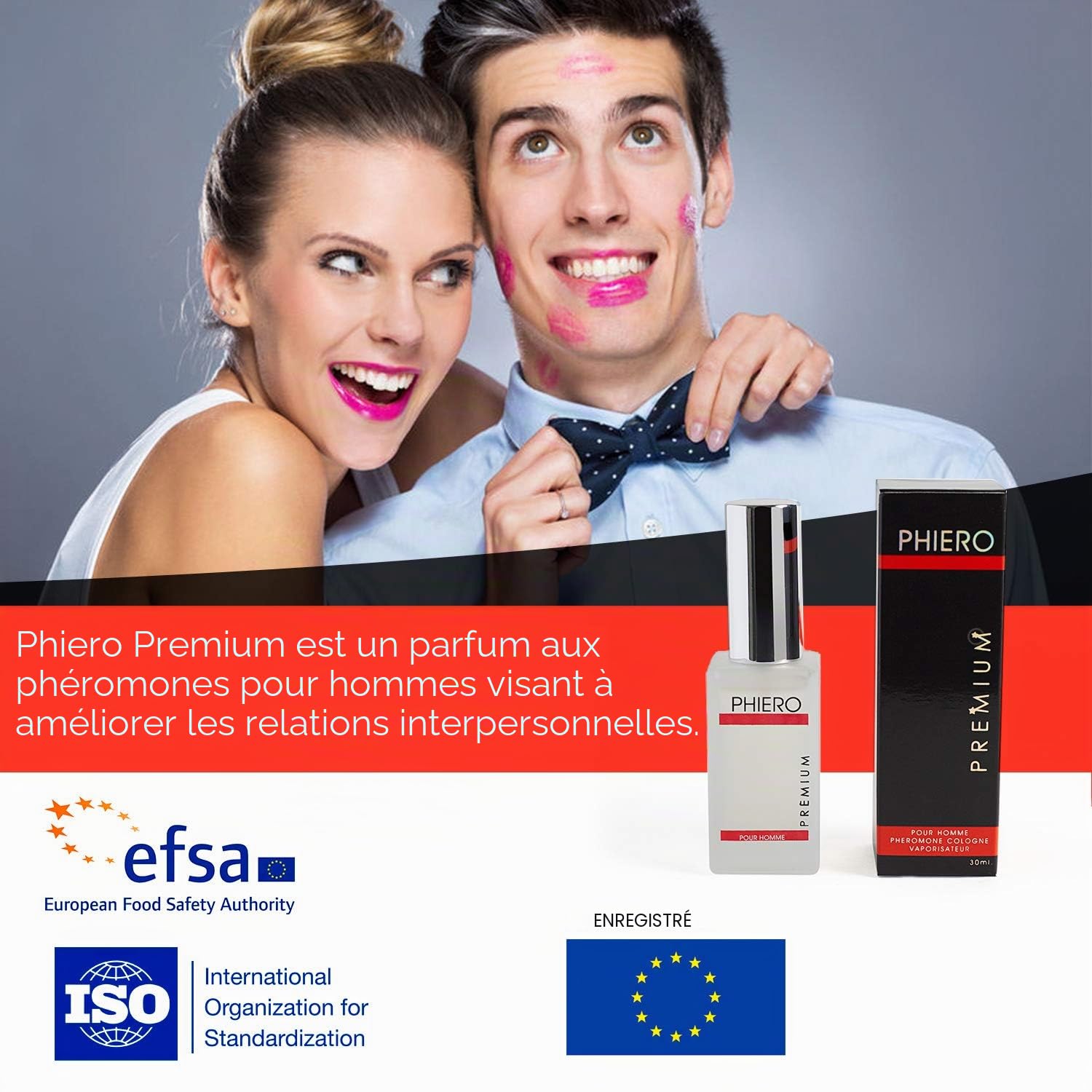 2 x Phiero Premium Phermone-parfum pour homme - 4 types de phéromones.