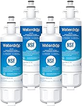 Waterdrop 469690 ADQ36006101 Refrigerator Water Filter, Replacement for LG® LT700P®, Kenmore 469690, 9690, ADQ36006102, Standard, Pack of 4