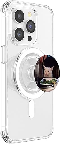 Miniatura 4 de Disgusted Cat PopSockets PopGrip agarre intercambiable para teléfonos y tabletas PopSockets MagSafe PopGrip para iPhone