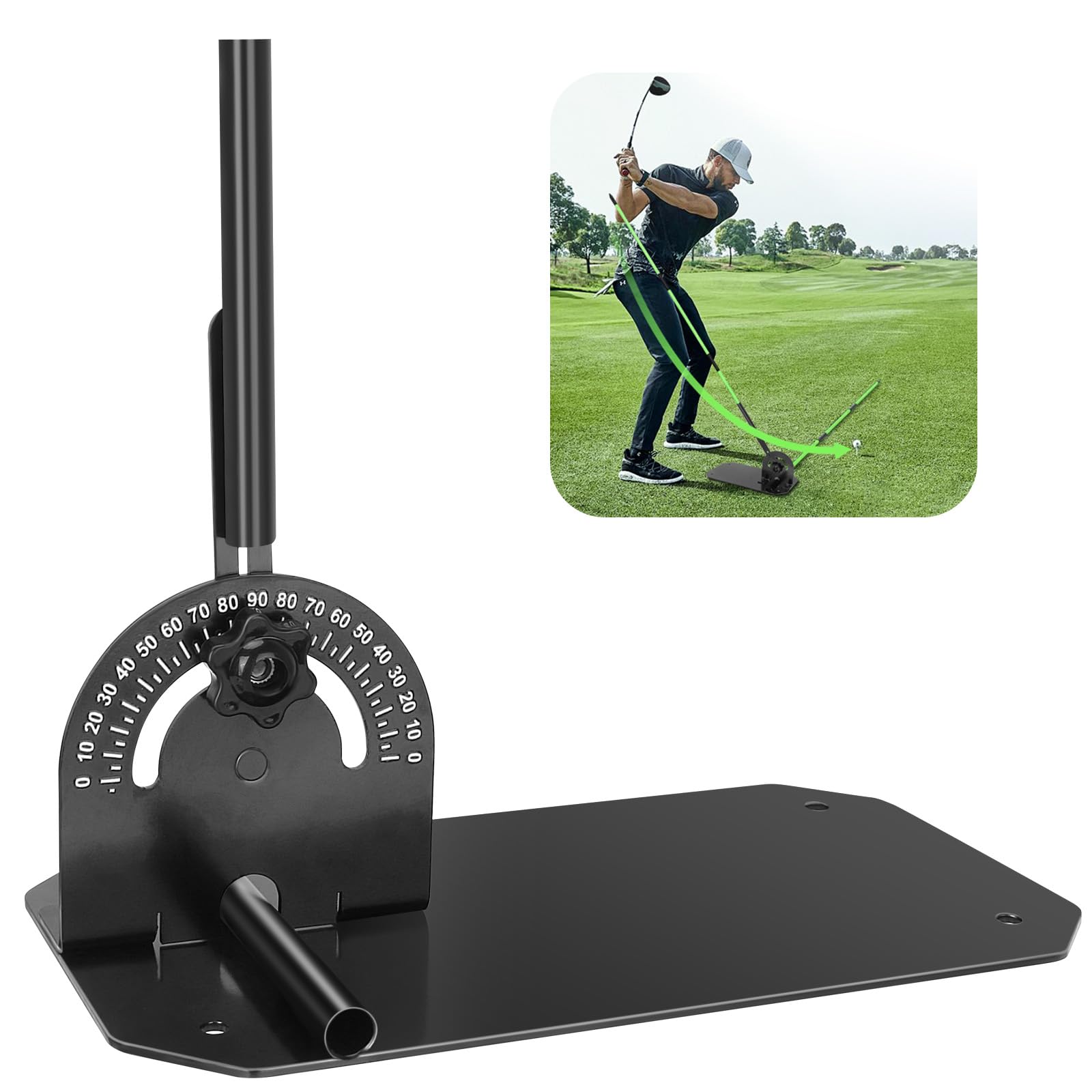 Golf-Ausrichtungsstab-Halter, professioneller Schaukeltrainer, Golfschwungflugzeug, Hilfsmittel zum Zielen, Putting Swing, Golfunterricht, multifunktional für alle Golferstufen