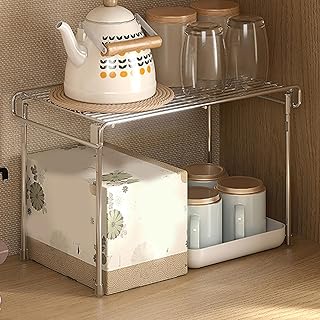 [YXSNG] ステンレス 1段棚 置き棚 コンパクト シルバー 業務用 卓上ラック 収納棚 キプロスター 40*24*19 幅40用 棚 ステンレス棚 キッチンラック キッチン収納 レンジ台 レンジラック 電子レンジ台 レンジ上 ラック 作業台上