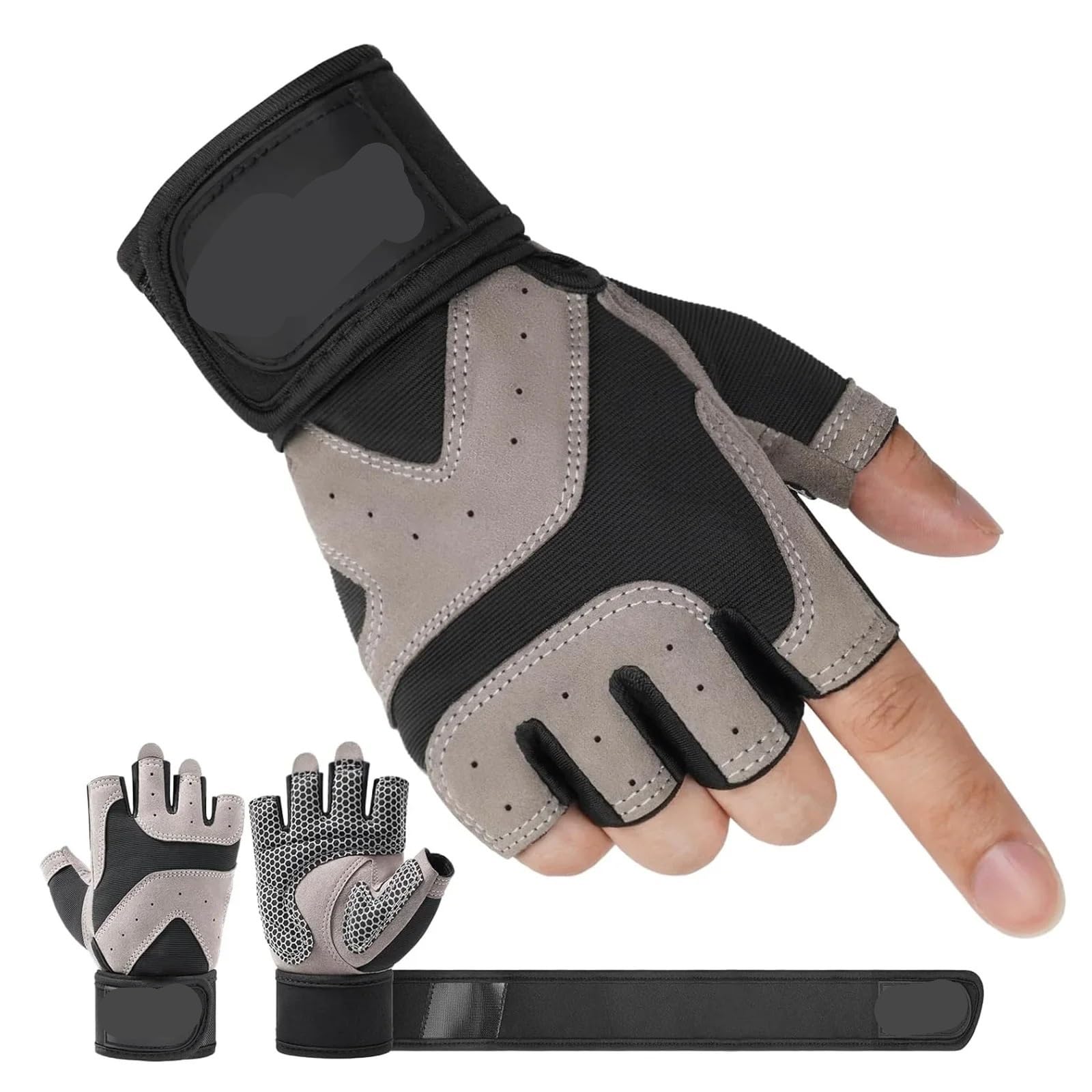 Guanti fitness Supporto for polsini for allenamento in palestra - Sollevamento pesi, traspirante, guanti da for uomo e donna per Outdoor