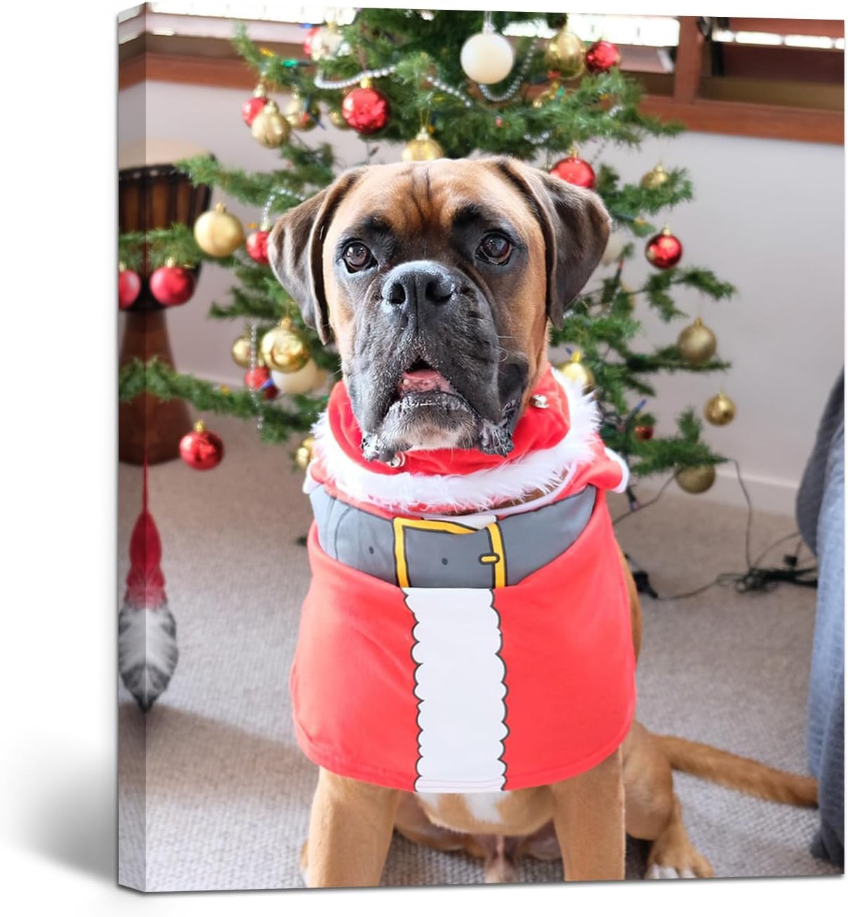 GagetElec Personalized Photo to Canvas,Custom Canvas Prints with Your Photos(16''x20''Framed),Christmas Gifts for Family and Friends
