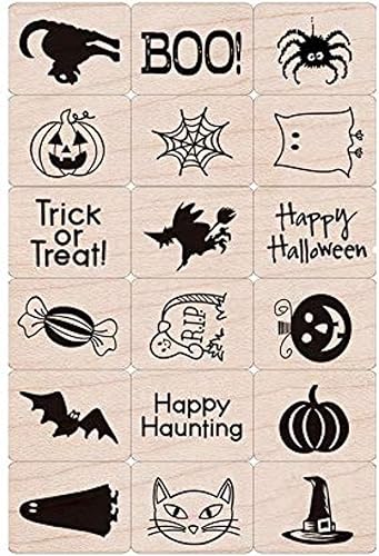 Hero Arts LL440 Ink 'n' Stamp Juegos de madera, Halloween