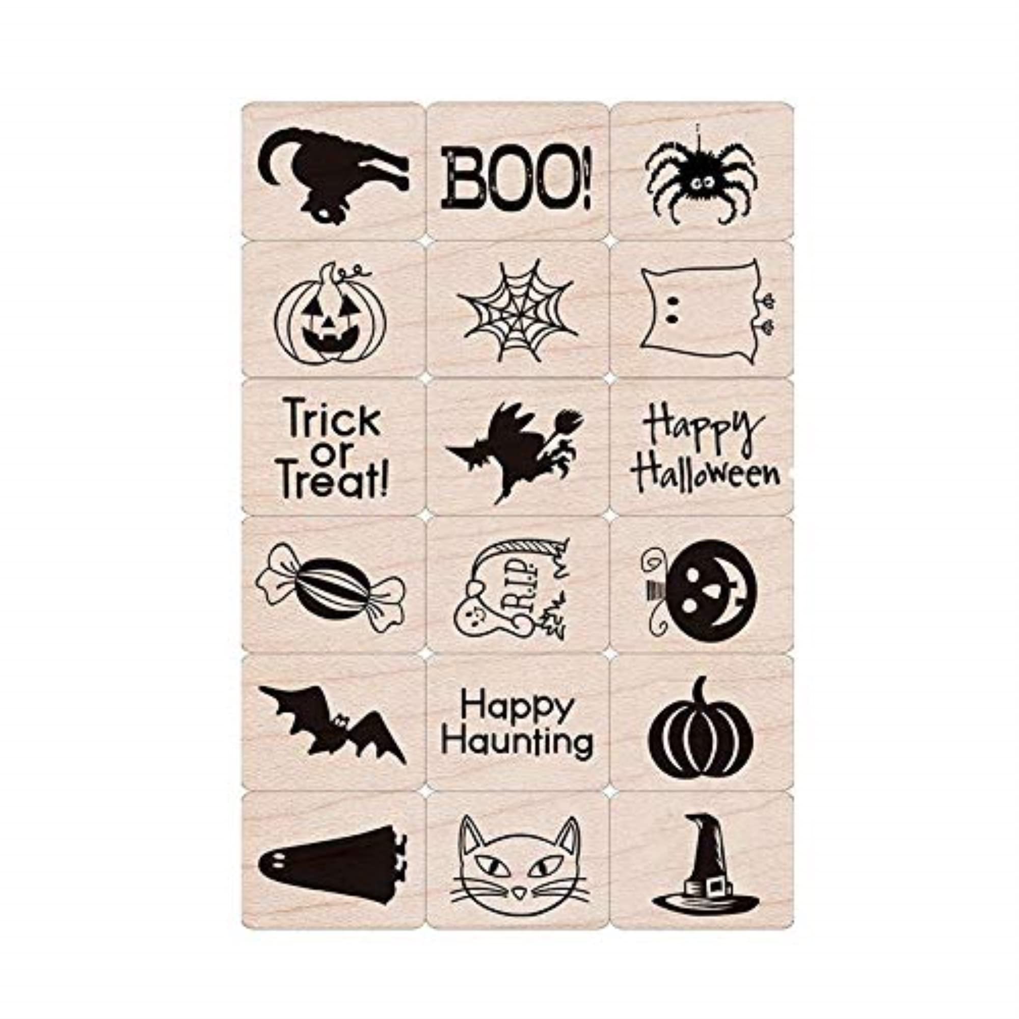 Hero Arts Gummi Briefmarken Halloween Tinte und Stempel Set