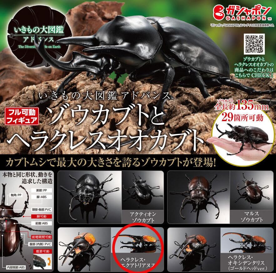Amazon | いきもの大図鑑アドバンス ゾウカブトとヘラクレスオオカブト