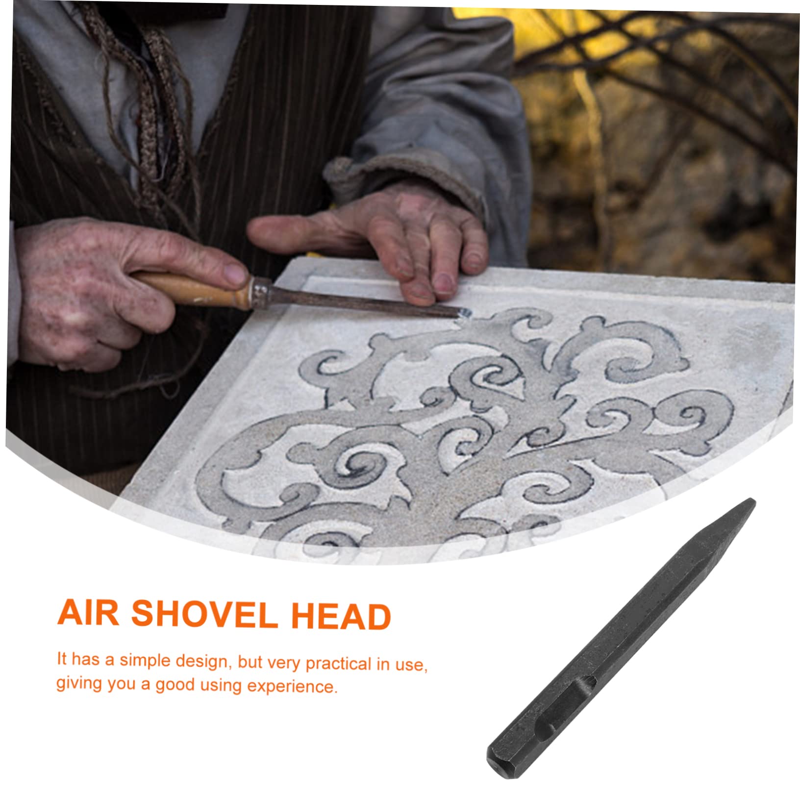 Balacoo Strong Handle Air Chisel Steel Air Chisel Head Pneumatic Hammer Material Comfortable to Hold